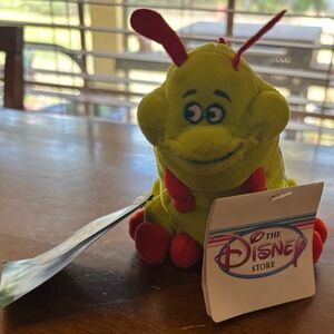 Disney Store A Bug's Life Heimlich 9" Mini Bean Bag Plush w Tags